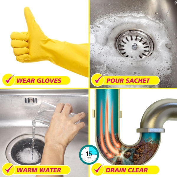 Elbow Grease Drain Unblocker 2 Sachets 2x25g - Image 3