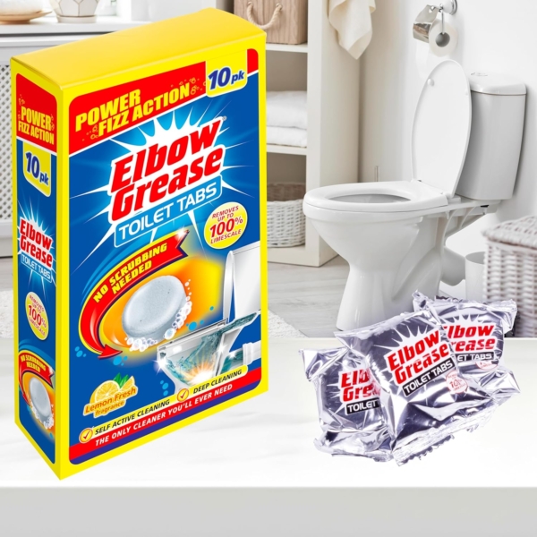Elbow Grease Toilet Bowl Tablets 10's Lemon - Image 4