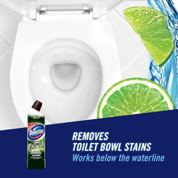 Domestos Zero Limescale Toilet Cleaner Ocean Power 750ml - Image 3