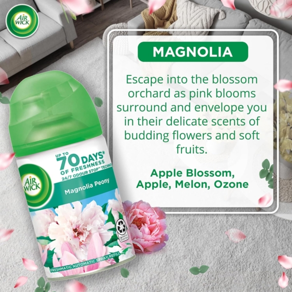 Airwick Freshmatic Automatic Spray Refill Magnolia Peony 250ml - Image 7