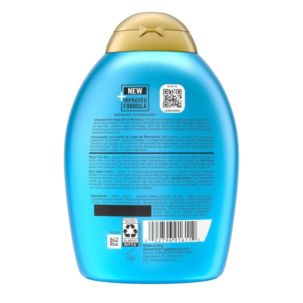 OGX Moroccan Argan Oil Shampoo - 385 Ml - Image 2