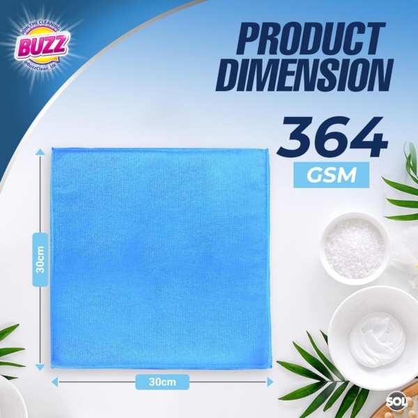 Buzz MicroFibre Bath Room Cloth Germ Shield - Image 4