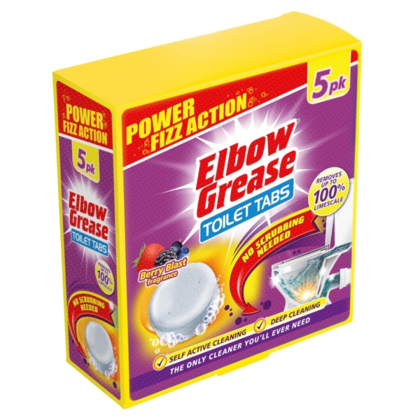Elbow Grease Toilet Tabs Berry Blast 5pk