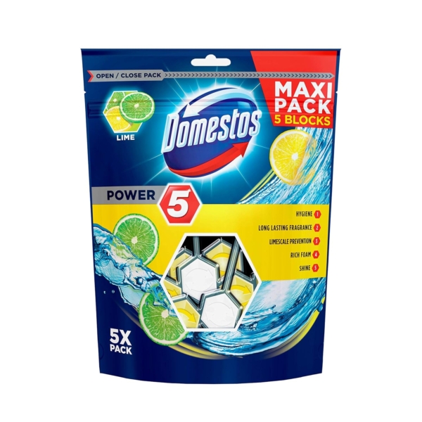 Domestos Toilet Blocks Citrus 5pk 55G