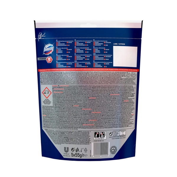 Domestos Toilet Blocks Citrus 5pk 55G - Image 2