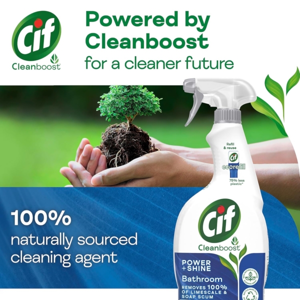 Cif Power & Shine Bathroom Cleaner 700ml - Image 3