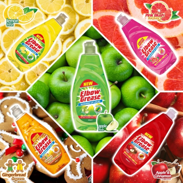 Elbow Grease Washing Up Liquid, Apple Fresh 600ml - Image 5