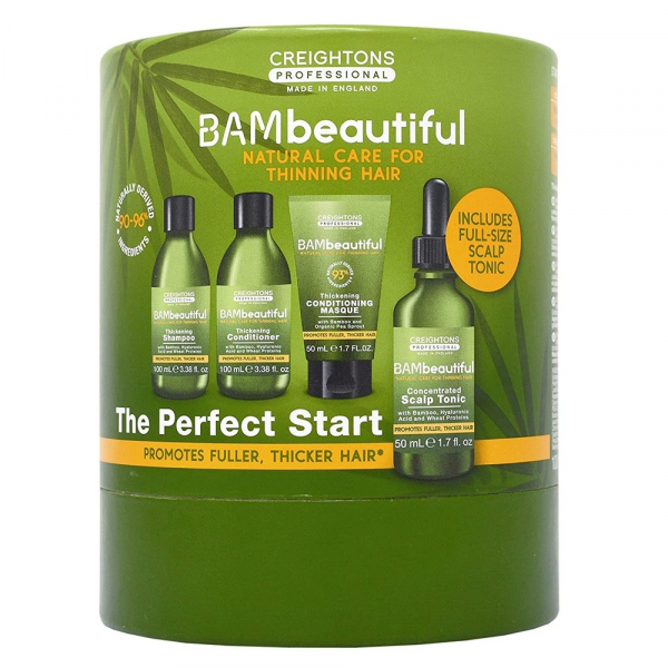 BAMbeautiful Perfect Start Set Thickening Shampoo Conditioner Scalp Tonic Conditioning Masque Create a Regime of Care Treatment Styling to... 2