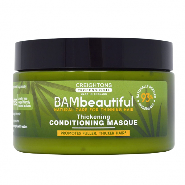 BAMbeautiful Thickening Conditioning Masque 250ml Nourish Dry Ends enriched with 93 Naturally derived Ingredients Like Coconut Oil shea Butter
