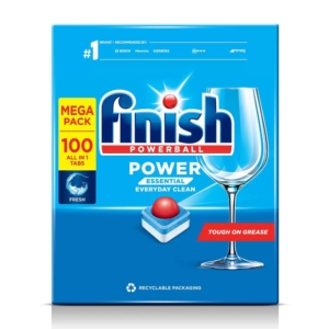 Finish Dishwasher Tablet Essenstial 100 Regular