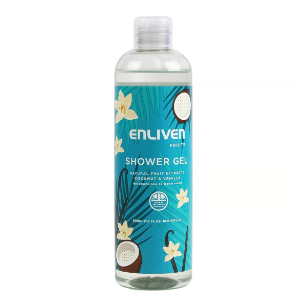 Enliven Fruits Coconut & Vanilla Shower Gel 500ml