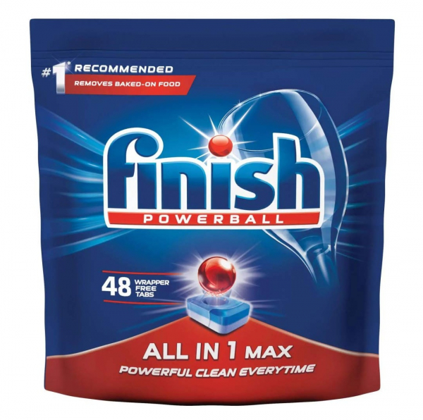 Finish Dishwasher All in One Max Powerball 48 Tablets Regular