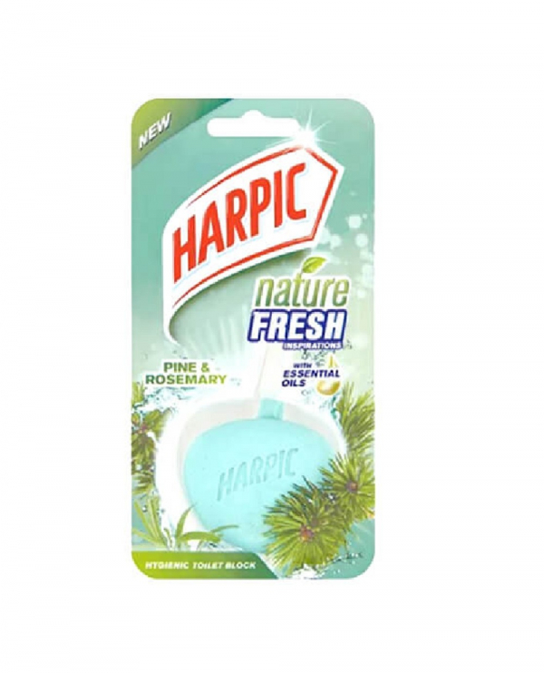 Harpic Nature Fresh Hygienic Toilet Block Mountain Pine 40g 1