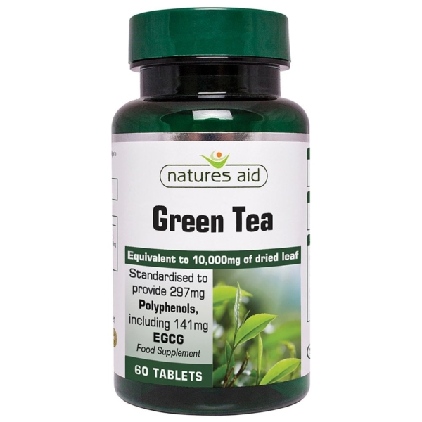 Natures Aid Green Tea 10000mg 60 Tablets