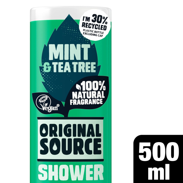 Original Source Shower Gel Mint and Tea Tree 500ml - Image 3