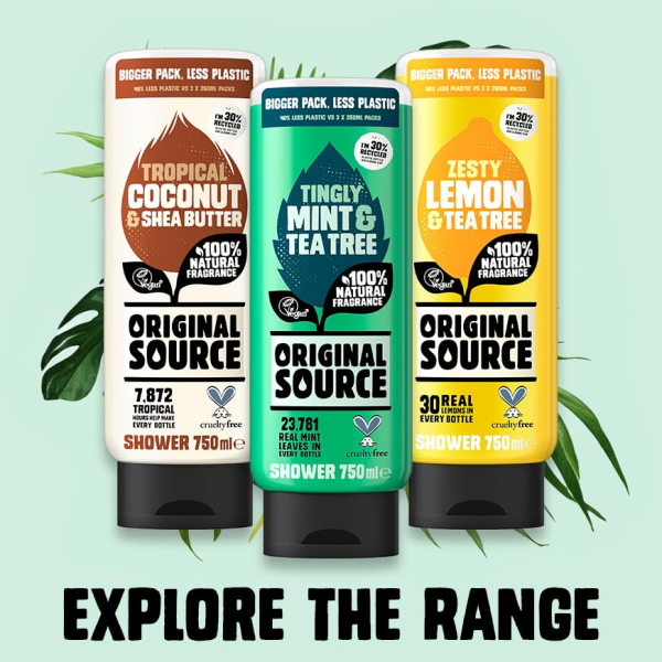 Original Source Tingly Mint & Tea Tree Shower 750ml - Image 4