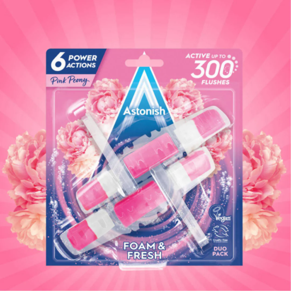 Astonish Rim Block Twin Pink Peony Blocks 2 X40g - Image 2