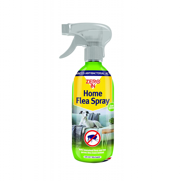 Zero In Home Flea Spray – 500 ml (Solvent-Free, Clear Water-Based Flea Treatment)