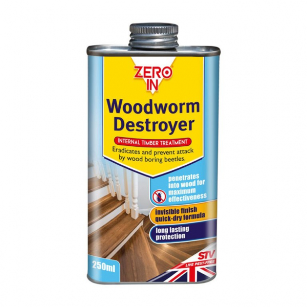 Zero In Woodworm Destoyer Internal Timber Treatment 250ml