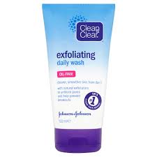 clean and clear exfoliating daily wash