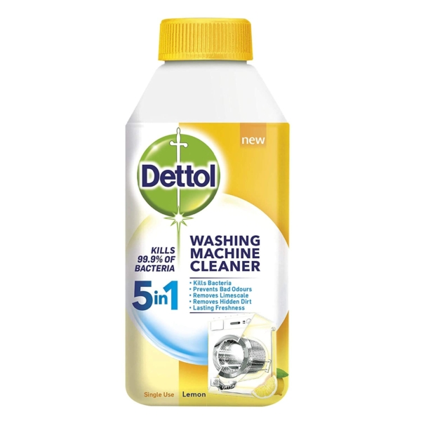 dettol washing machine cleaner 5 in 1 lemon 250 ml