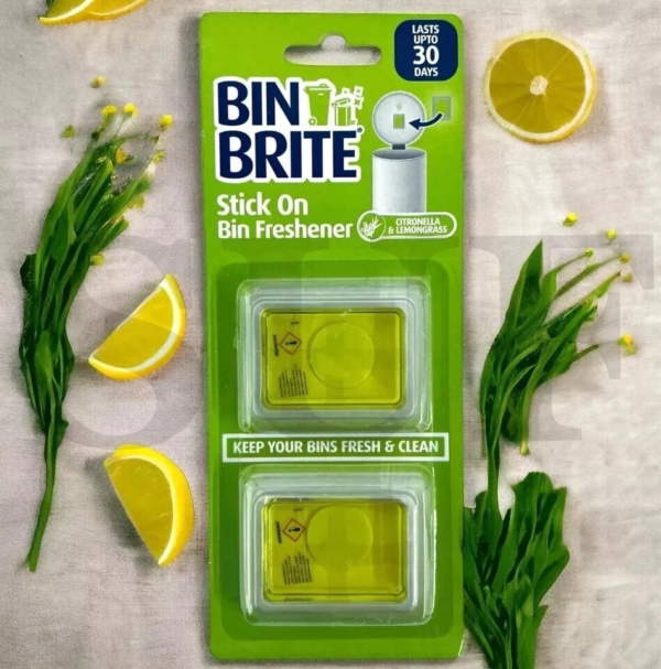 Bin Brite Berry Stick On Freshner Citron& Lemon Grass 2pk - Image 2